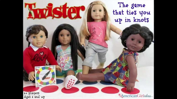 DIY American Girl Doll Twister Game - Doll Craft
