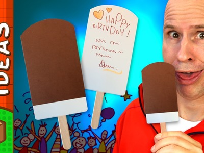 DIY Birthday Card - Ice Cream | Craft Ideas For Kids on Box Yourself
