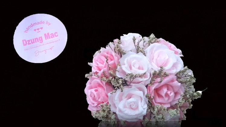 DIY.crafts - How to Make a Wedding Bouquet - cách bó hoa cưới