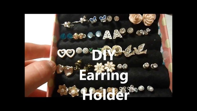 DIY earring holder xx
