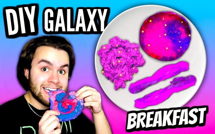 DIY Galaxy Breakfast! | How To Make Galaxy Eggs, Bacon, & Pancakes! | Tumblr Inspired Food Tutorial