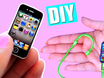 DIY Miniature iPhone! Mini iPhone + Head Phones !