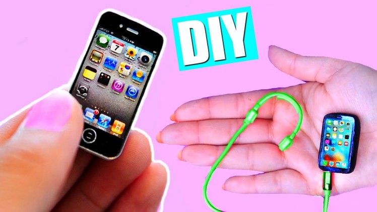 DIY Miniature iPhone! Mini iPhone + Head Phones !