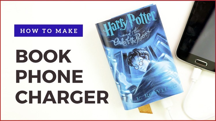 Harry Potter Book Phone Charger | DIY iPhone Charger | DIY Book Phone Charger