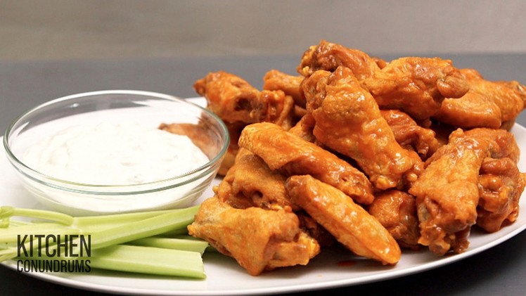 Homestyle Crispy Buffalo Chicken Wings - Kitchen Conundrums with Thomas Joseph
