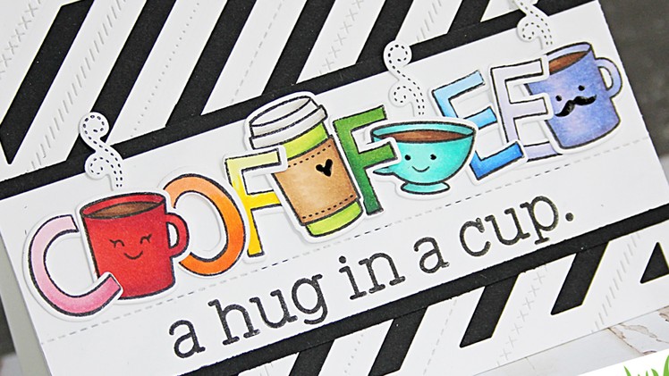 How to make a coffee themed card