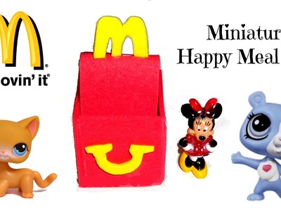 How to Make a Doll.LPS McDonalds Happy Meal - Easy LPS Crafts & Doll Crafts