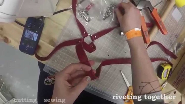 How to make a leather chest harness