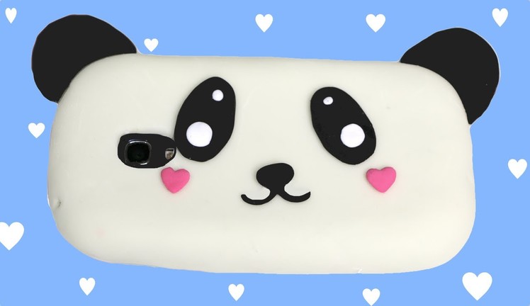 How to make a silicone phone case: Panda kawaii