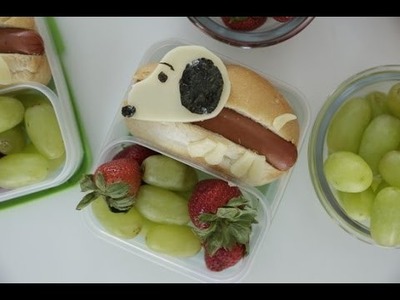 How to Make a Snoopy Hot Dog Bento Box | Eat the Trend