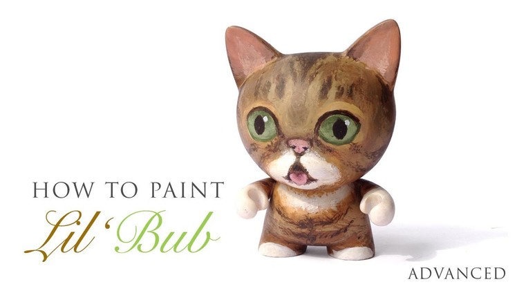 How to Paint Lil BUB on a Custom Kidrobot TRIKKY - Livepaint ASMR Tutorial