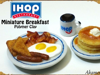 IHOP inspired Miniature Breakfast - Polymer Clay Tutorial