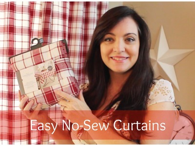 No Sew Curtains from Ready Made Tablecloths