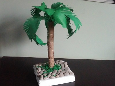 Palm tree. How to make a paper palm tree . Diy home decor