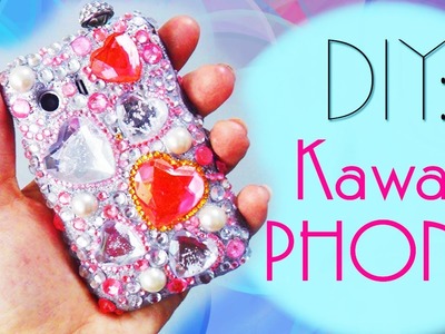 Pimp My Phone!! Kawaii style way!! How to Bling out your Old to New Cellphone Case into Fabulous One