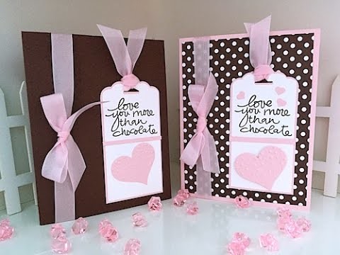 Simply Simple Now or WOW Flash Card - Love You More than Chocolate Card by Connie Stewart