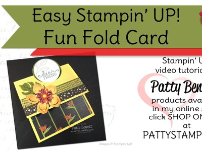 Stampin' UP! Fun Fold Cards with Circle Punch by Patty Bennett