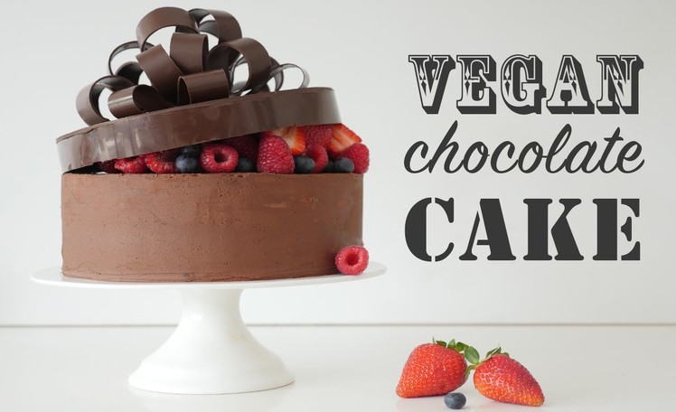 VEGAN CHOCOLATE CAKE RECIPE How To Cook That Ann Reardon & vegan frosting