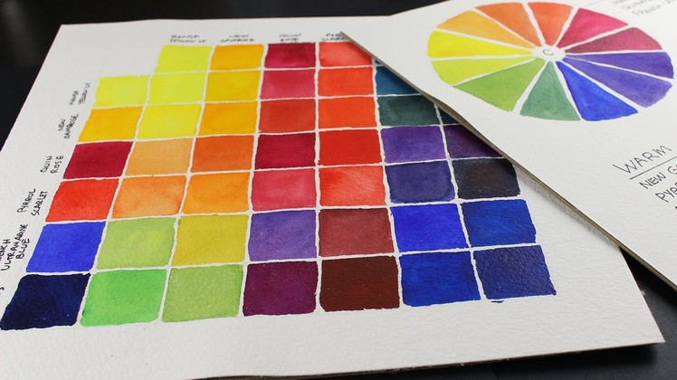 Watercolor Swatch Charts - Daniel Smith Essentials 6pack
