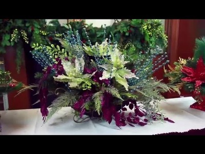Artificial Christmas Flower Arrangements : Decorating for Christmas