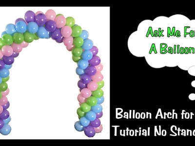 Balloon Arch Tutorial - Without A Stand - Spiral