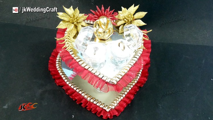 DIY Engagement. Wedding Ring Platter | How to make | JK Wedding Craft 074