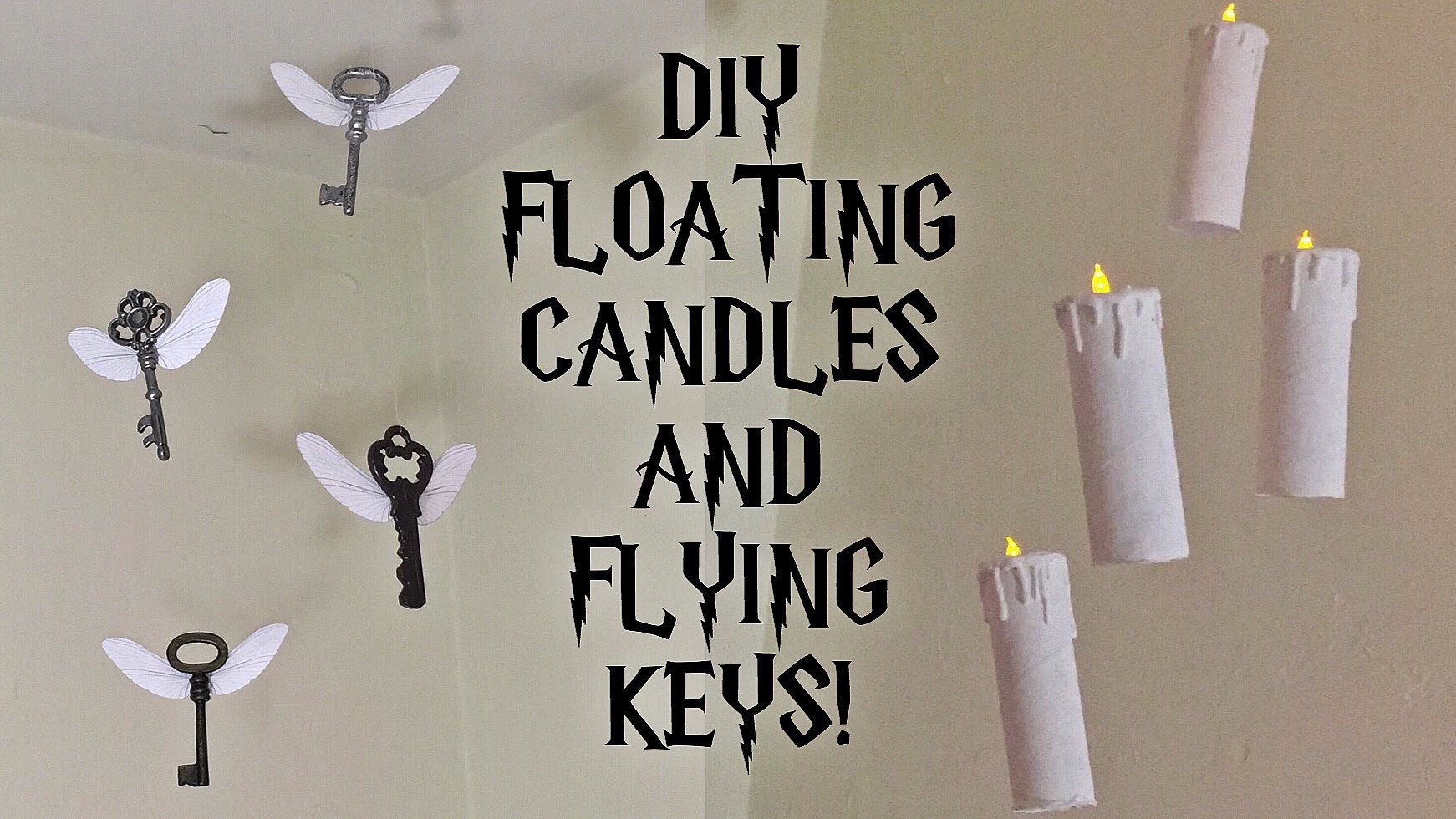 diy-harry-potter-floating-candles-and-flying-keys-room-party-decor