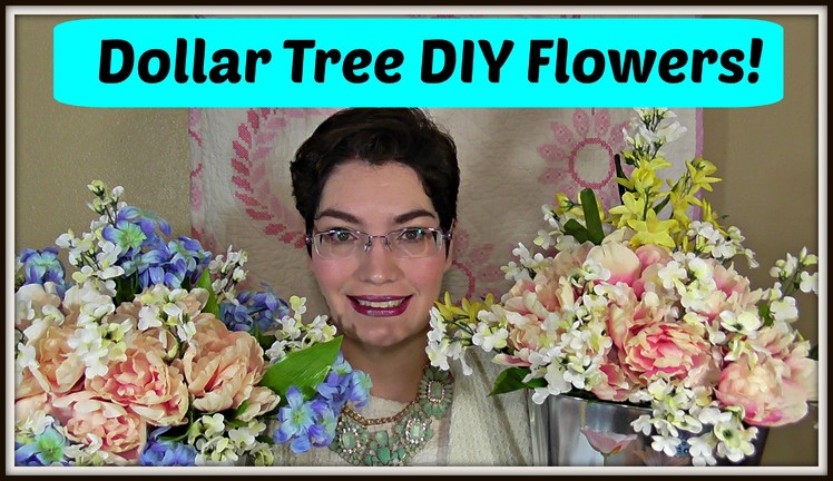 Dollar Tree Decor: How to Make a Spring Floral Arrangement!