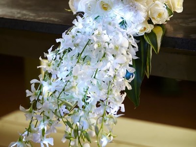 How to Arrange Flowers: Hand-Tied Cascade Wedding Bouquet!