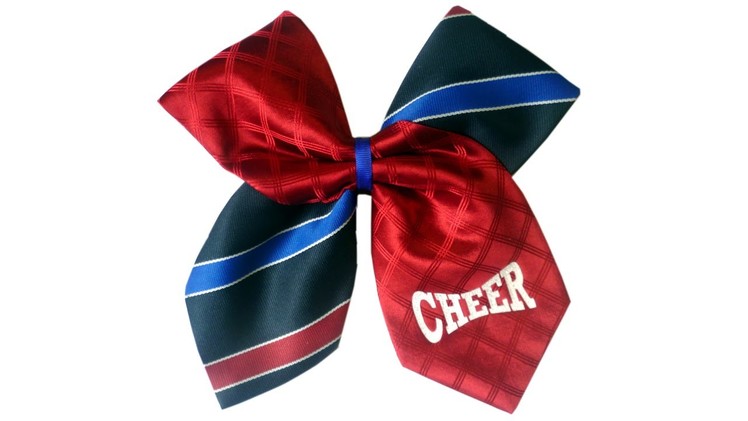 How to make a cheer bow from a mens tie