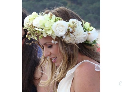 How to make a Floral Crown Wedding Floristry Tutorial
