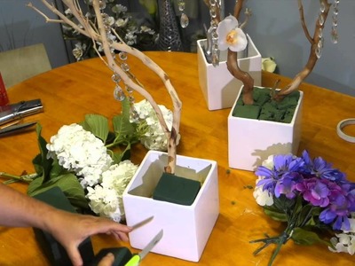 How to Make and Decorate Manzanita Branch Centerpieces