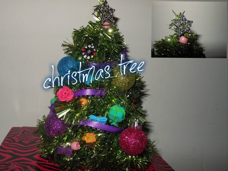 How to make doll Christmas tree and decorate Christmas tree, ornaments: 12 day of christmas