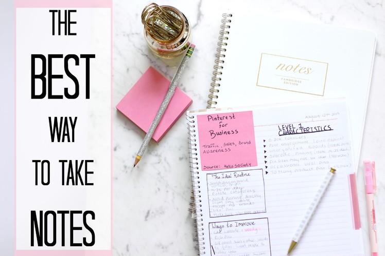 How to: Take the BEST creative NOTES | Make studying EASIER + QUICK!