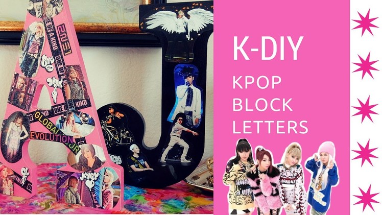 K-DIY 2NE1.BIGBANG Block Letters - Home Decor
