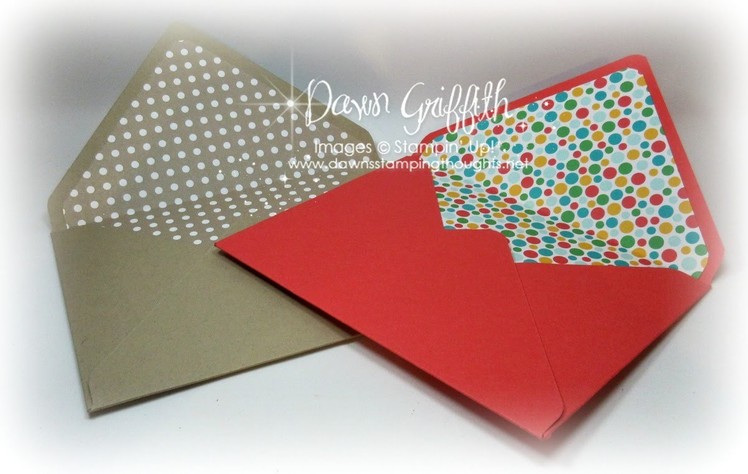Making Envelope Liners for any size envelope with Dawn