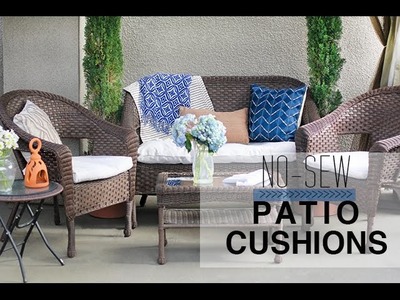 No-Sew Patio Cushion Covers