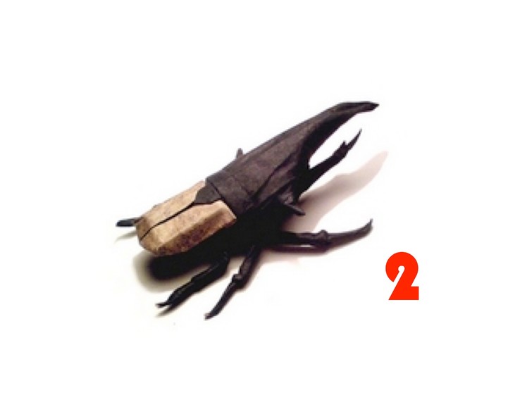 Origami Hercules beetle by Manuel Sirgo - Part 2