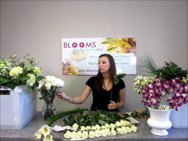 Preparing Wholesale Roses For Arrangements