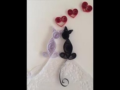 Quilling Love Cats, Make Quilled Cats Card