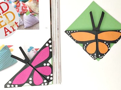 Easy Butterfly Bookmark Corners
