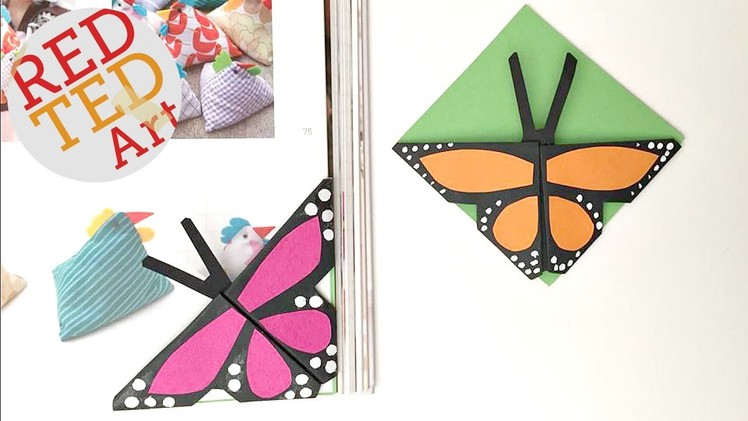 Easy Butterfly Bookmark Corners