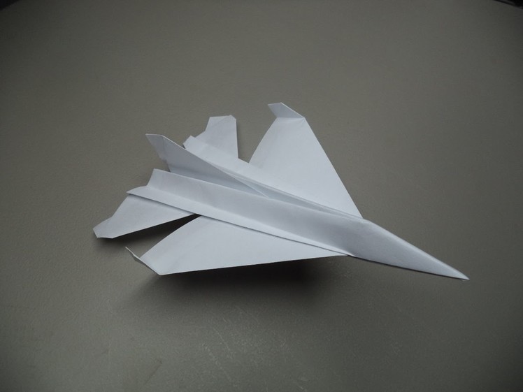 How to Fold an Origami F-16 Paper Plane