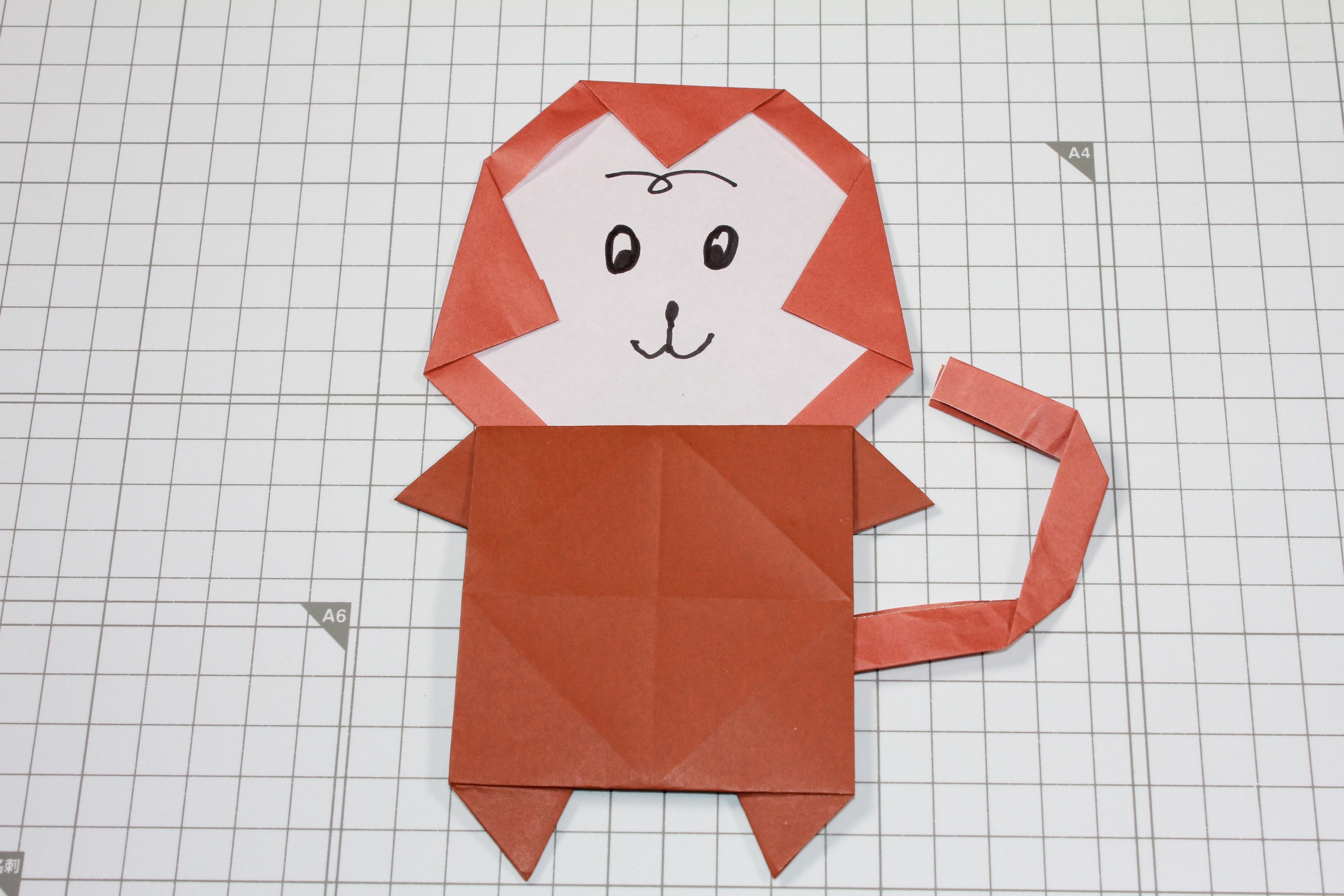 How to Origami Animal Little Monkey