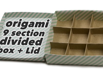 Origami 9 Section Divided Box + Lid