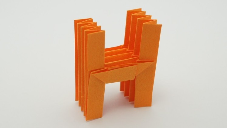 Origami Letter 'H'