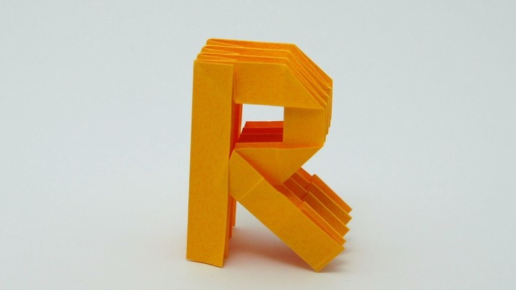 Origami Letter 'R'
