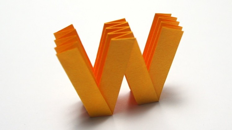 Origami Letter 'w'