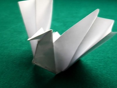 Origami - Paper Dove. Origami Tutorial.