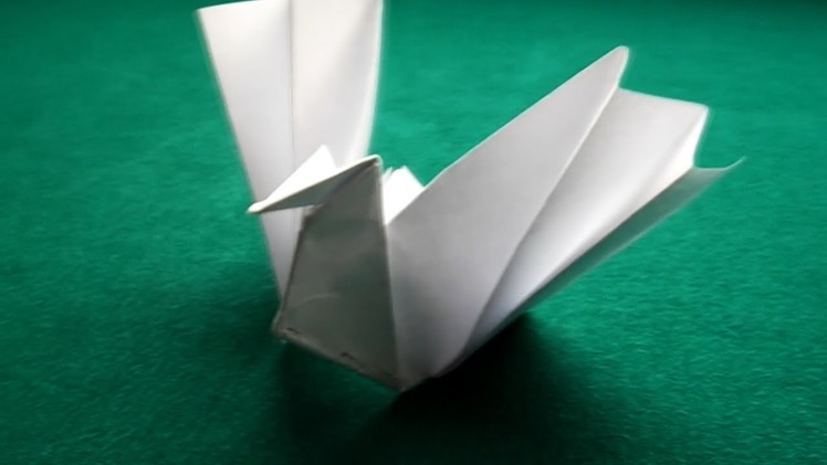 Origami - Paper Dove. Origami Tutorial.